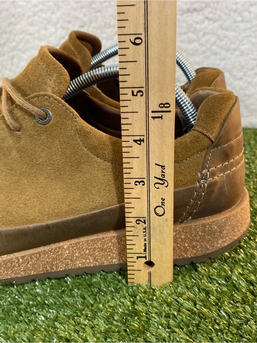 Birkenstock Honnef Low Sneakers Shoes Men's 44 / 11 Brown Tan Suede Cork Comfort